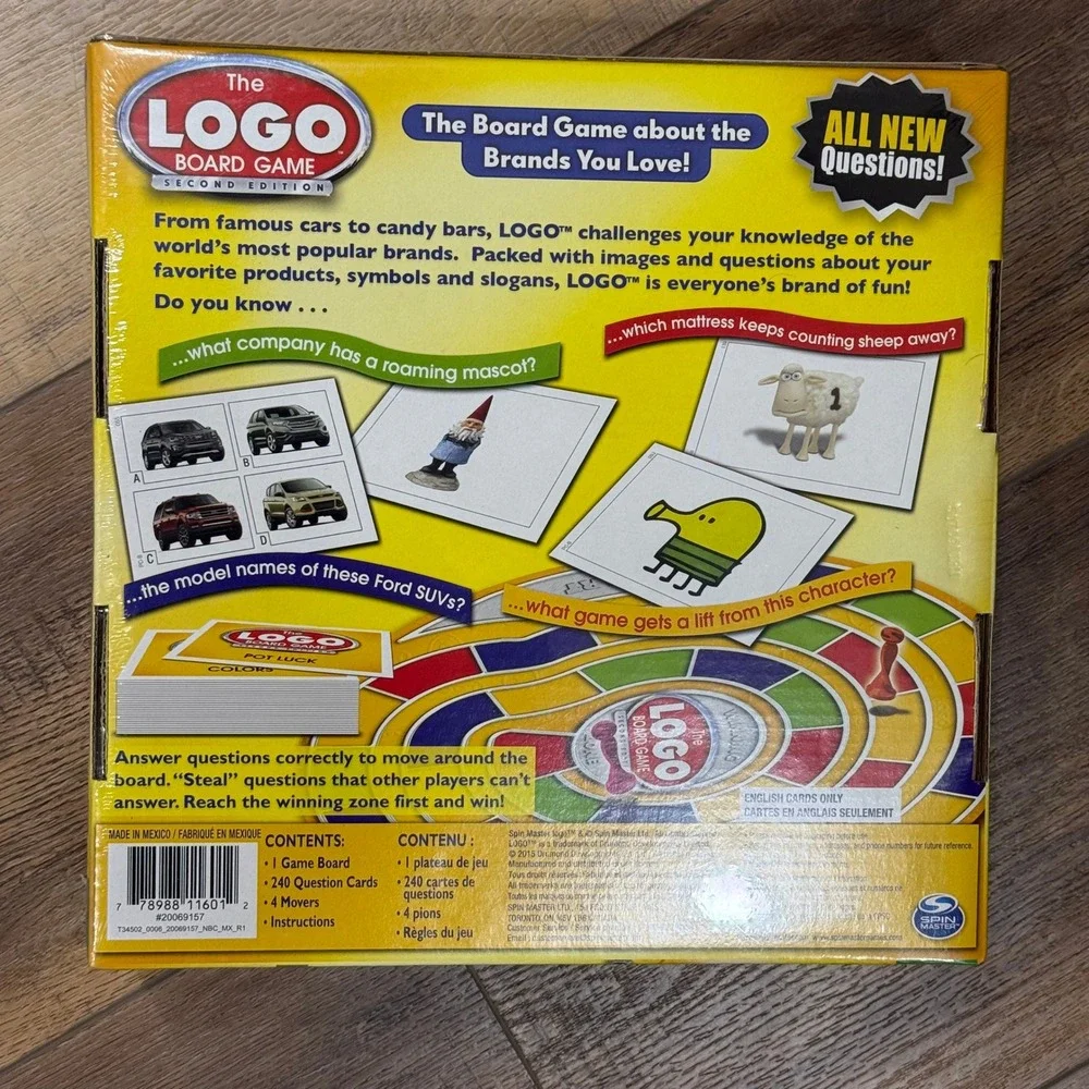 NEW Sealed The Logo Board Game Second Edition by Spin Master‎ Games